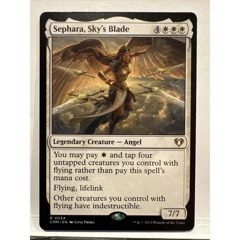Sephara Sky's Blade Commander Masters Magic The Gathering MTG Rare 0054
